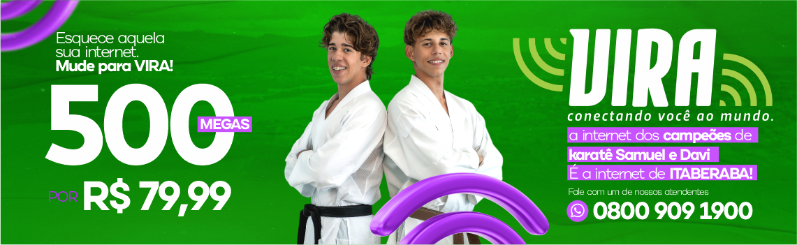 A internet dos campeões de Karatê Samuel e Davi